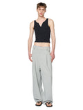 レイブレス(LABELESS)  GRAY TUCKED SWEATPANTS