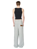 レイブレス(LABELESS)  GRAY TUCKED SWEATPANTS