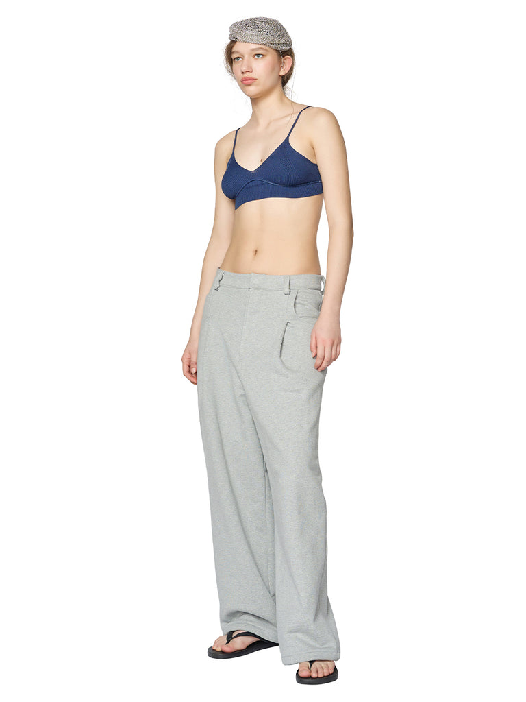 レイブレス(LABELESS)  GRAY TUCKED SWEATPANTS