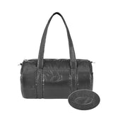 Odd Studio (オッドスタジオ) Odd Signature Glossy Padded Shoulder Bag - CHARCOAL