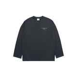 アクメドラビ(acme' de la vi) BASIC LOGO NEEDLEWORK LONG SLEEVE T-SHIRT CHARCOAL