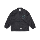 STIGMA(スティグマ) OLD LETTER OVERSIZED COACH JACKET BLACK