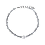 ブラック·パブル(BLACK PURPLE) Luminary Accento Necklace - Silver Gray