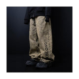 ブラックブロンド(BLACKBLOND) BBD Leopard Classic Smile Logo Denim Pants (Vintage Yellow)
