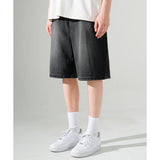 EZKATON (エズカートン) Oder Wide Denim Short Pants Vintageblack KMSP6719