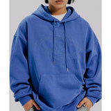 ROMANTIC CROWN(ロマンティック クラウン) SHINING LOGO WASHED HOODIE_BLUE