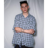 EZKATON (エズカートン) Pli Half Shirts Blue MMSS6779