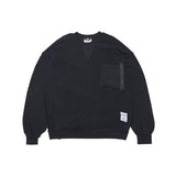 STIGMA(スティグマ) INSIDEOUT OVERSIZED BIO-WASHED CREWNECK V2 BLACK