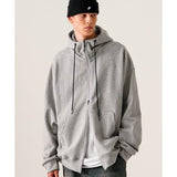 EZKATON (エズカートン) Heavy Loop Neck Up Hood Zip-up Gray SHOT6743