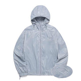 Odd Studio (オッドスタジオ) Glossy Raglan Windbreaker - sky blue