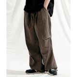 JEMUT (ジェモッ) Care Cool Pigment Banding Pants Brown SOLP2564