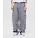 ROMANTIC CROWN(ロマンティック クラウン) BIKER WASHED WIDE PANTS_LIGHT GREY