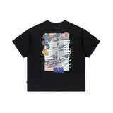 ROMANTIC CROWN(ロマンティック クラウン) CROSSWALK LOGO TEE SHIRT_BLACK