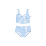 アクメドラビ(acme' de la vi) SYMBOL FULL PRINTING HIGH WAIST BIKINI SET UP SKY BLUE