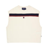 ROMANTIC CROWN(ロマンティック クラウン) DOUBLE LINE WAFFLE KNIT VEST_OATMEAL