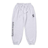 STIGMA(スティグマ) OLD LETTER WIDE JOGGER PANTS WHITE MELANGE