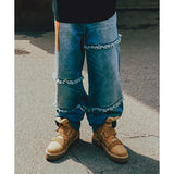 ROMANTIC CROWN(ロマンティック クラウン) REPAIRED WIDE JEAN_BLUE
