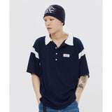 ROMANTIC CROWN(ロマンティック クラウン) 4 BUTTON CLASSIC POLO SHIRT_NAVY