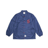 STIGMA(スティグマ) OLD LETTER OVERSIZED COACH JACKET BLUE