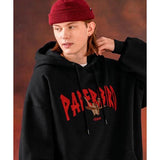 ティーダブリューエヌ(TWN) Paperbird Hoodie Black(red) HHHD3542