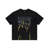 ROMANTIC CROWN(ロマンティック クラウン) VOLUME LOGO THUNDER CLOUD TEE SHIRT_BLACK