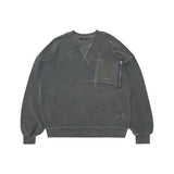 STIGMA(スティグマ) INSIDEOUT OVERSIZED PIGMENT CREWNECK V2 CHARCOAL