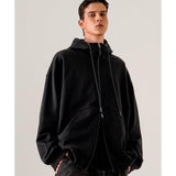 EZKATON (エズカートン) Heavy Loop Neck Up Hood Zip-up Black SHOT6743