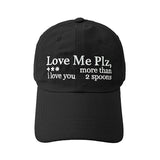 MYDEEPBLUEMEMORIES(マイディープブルーメモリーズ) Lovemeplz Nylon Ball Cap in black