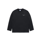 アクメドラビ(acme' de la vi) BASIC LOGO NEEDLEWORK LONG SLEEVE T-SHIRT BLACK