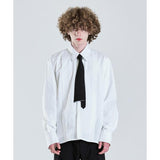 ラメルマメゾン (LA MER MA MAISON) 3 PIN TUCK SHIRT WHITE
