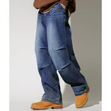 ティーダブリューエヌ(TWN) Resta washing denim pants blue HHLP3540
