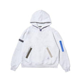 STIGMA(スティグマ) ZIPPER OVERSIZED HOODIE WHITE MELANGE