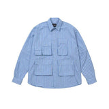 アジョバイアジョ(AJOBYAJO) Fisherman Stripe Shirt [SKY BLUE]