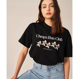 ボーンチャンプス(BORN CHAMPS) RUN CLUB BEAR LOGO TEE B24ST14BK