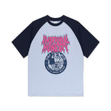 mahagrid (マハグリッド) COOL CAT RAGLAN TEE BLUE(MG2EMMT542A)