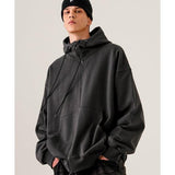 EZKATON (エズカートン) Heavy Loop Neck Up Hood Zip-up Deepgray SHOT6743