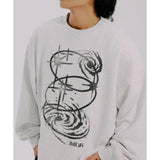 ROMANTIC CROWN(ロマンティック クラウン) SHINING EFFECT CREWNECK_LIGHT GREY