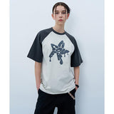 NCOVER(エンカバー)MELTING STAR LOGO TSHIRT-CHARCOAL