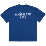 アクメドラビ(acme' de la vie)  ADLV STITCH EMBROIDERED SHORT SLEEVE T-SHIRT BLUE