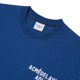 アクメドラビ(acme' de la vie)  ADLV STITCH EMBROIDERED SHORT SLEEVE T-SHIRT BLUE