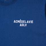 アクメドラビ(acme' de la vie)  ADLV STITCH EMBROIDERED SHORT SLEEVE T-SHIRT BLUE