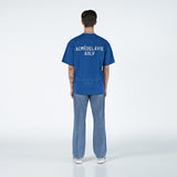 アクメドラビ(acme' de la vie)  ADLV STITCH EMBROIDERED SHORT SLEEVE T-SHIRT BLUE