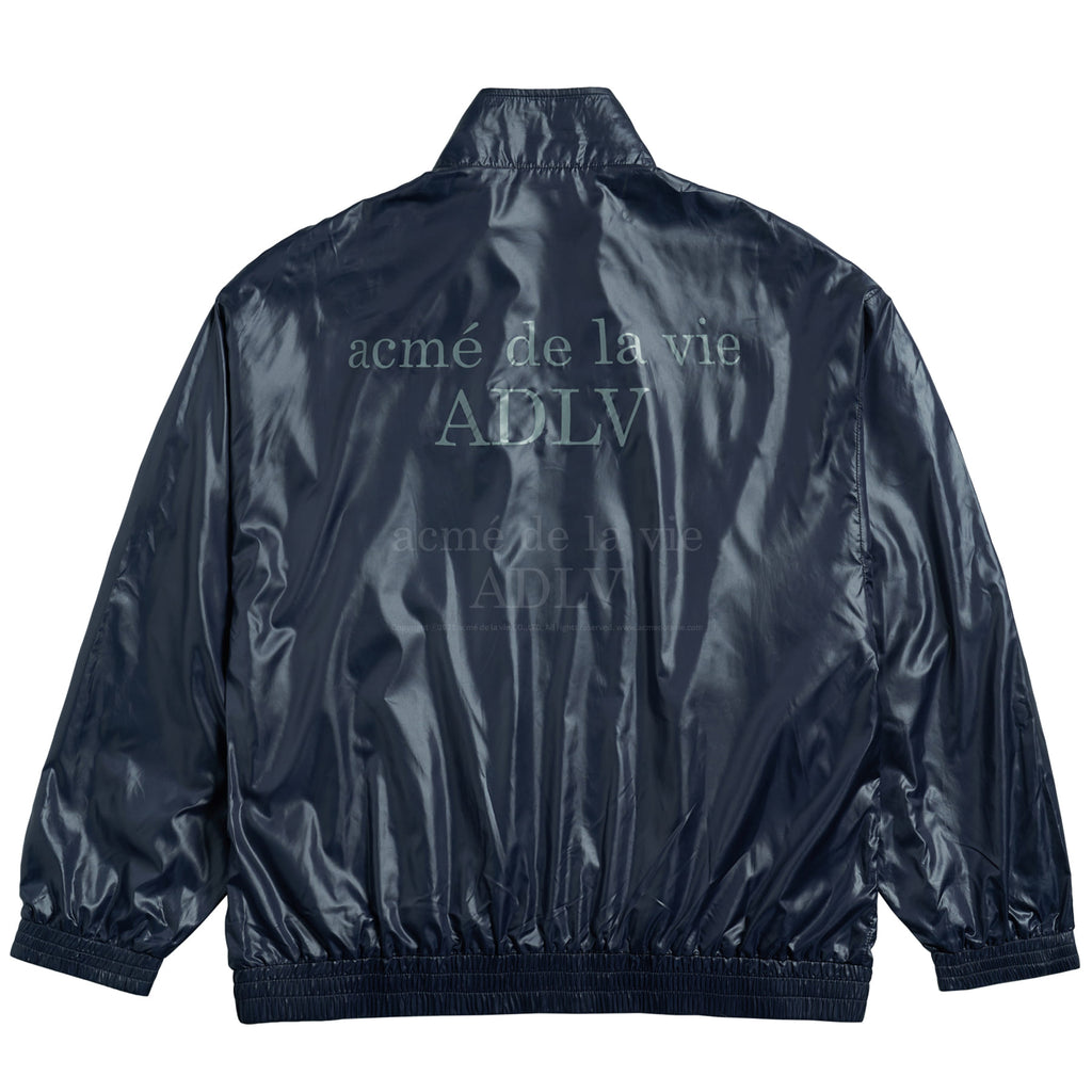 アクメドラビ(acme' de la vie) GLOSSY WOVEN SET-UP JACKET NAVY
