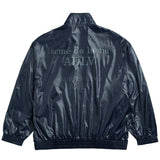 アクメドラビ(acme' de la vie) GLOSSY WOVEN SET-UP JACKET NAVY