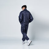 アクメドラビ(acme' de la vie) GLOSSY WOVEN SET-UP JACKET NAVY