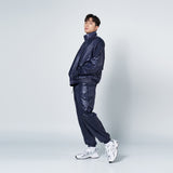 アクメドラビ(acme' de la vie) GLOSSY WOVEN SET-UP JACKET NAVY