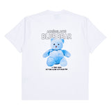 アクメドラビ(acme' de la vie) BLUE TEDDY BEAR SHORT SLEEVE T-SHIRT WHITE