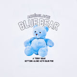 アクメドラビ(acme' de la vie) BLUE TEDDY BEAR SHORT SLEEVE T-SHIRT WHITE