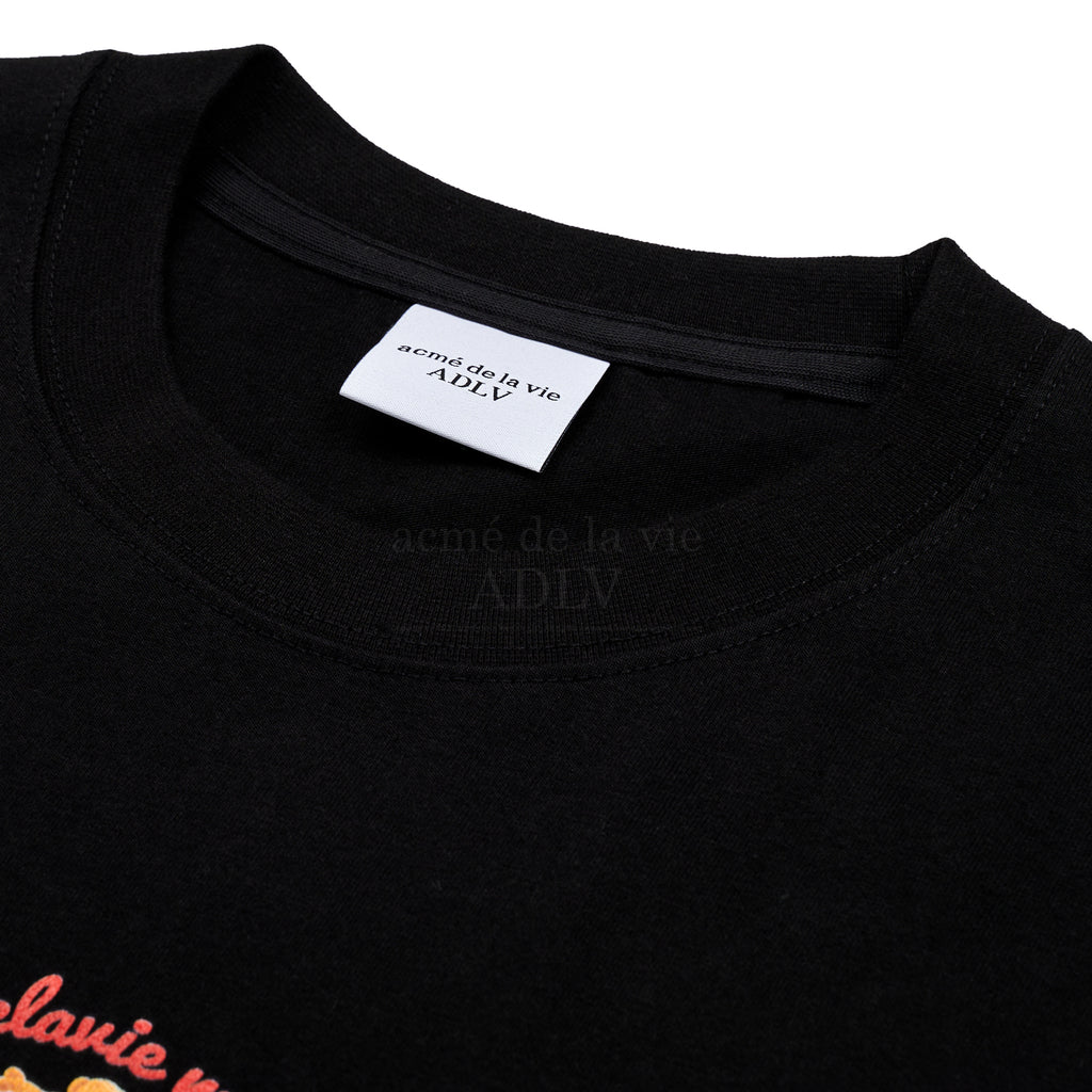 アクメドラビ(acme' de la vie)  I LOVE TEDDY BEAR SHORT SLEEVE T-SHIRT BLACK