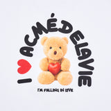 アクメドラビ(acme' de la vie) I LOVE TEDDY BEAR SHORT SLEEVE T-SHIRT WHITE